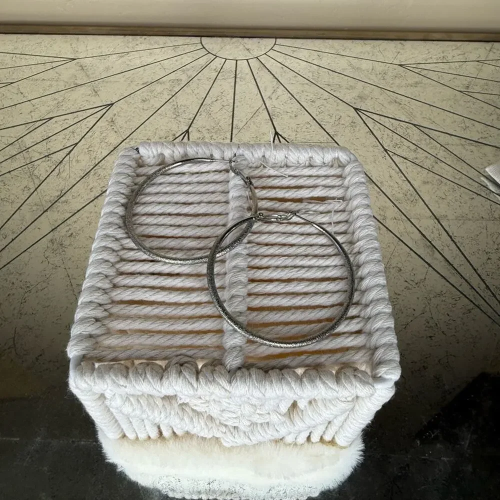 Silver Hoop Earrings